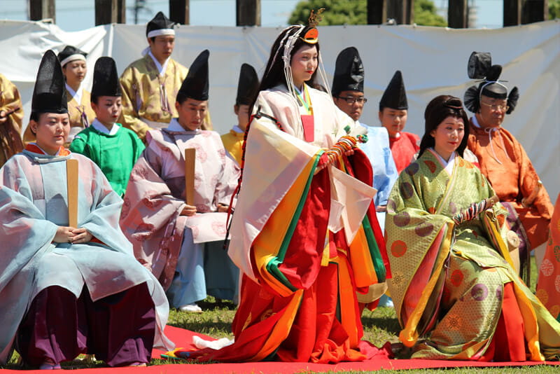 The gorgeous Saio Festival is like a Painted Scroll of the Heian Period