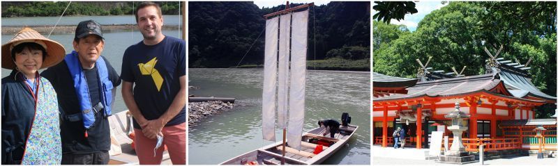 熊野川的三反帆游船及曼荼罗 – 朝圣的秘密 乘坐传统的三反帆沿着古老的朝圣路线参观圣地