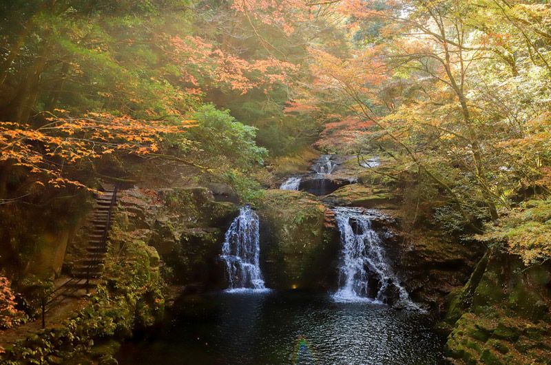 Akame 48 Waterfalls—Autumn Leaves
