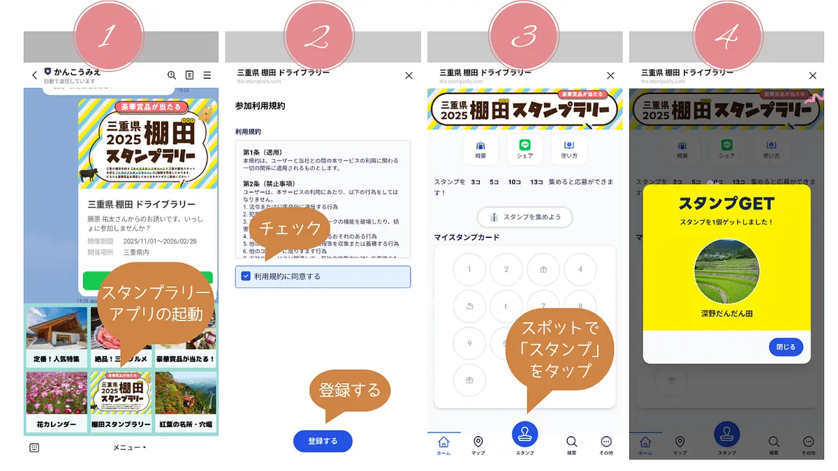 スタンプ取得方法