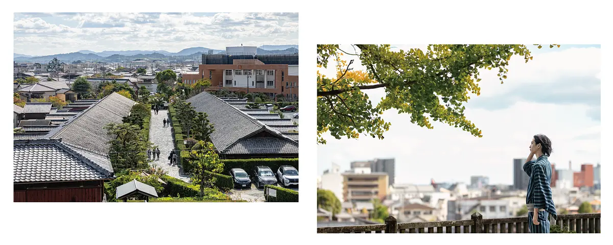 松坂城からみた町並み