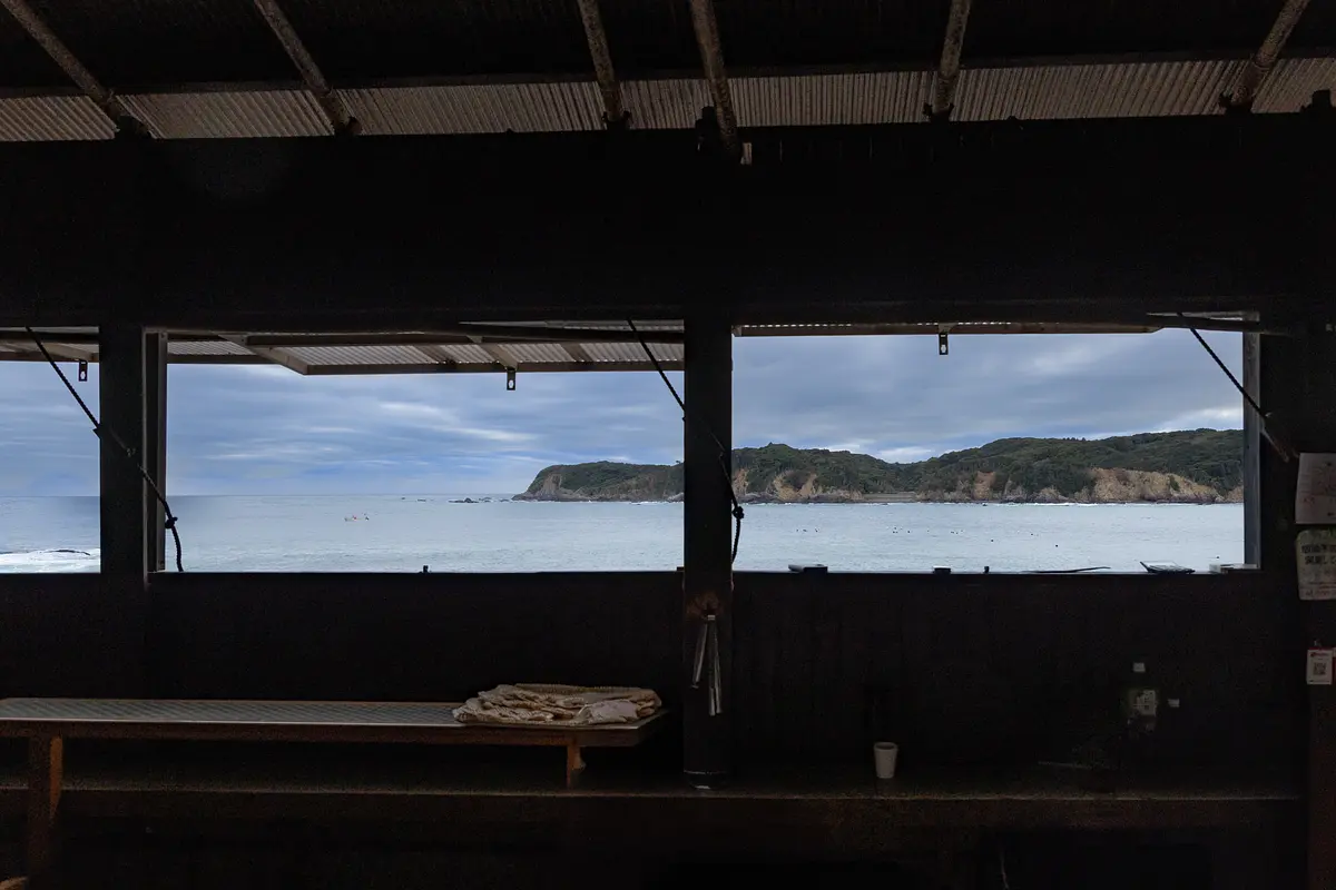 相差かまどから見た海の景色