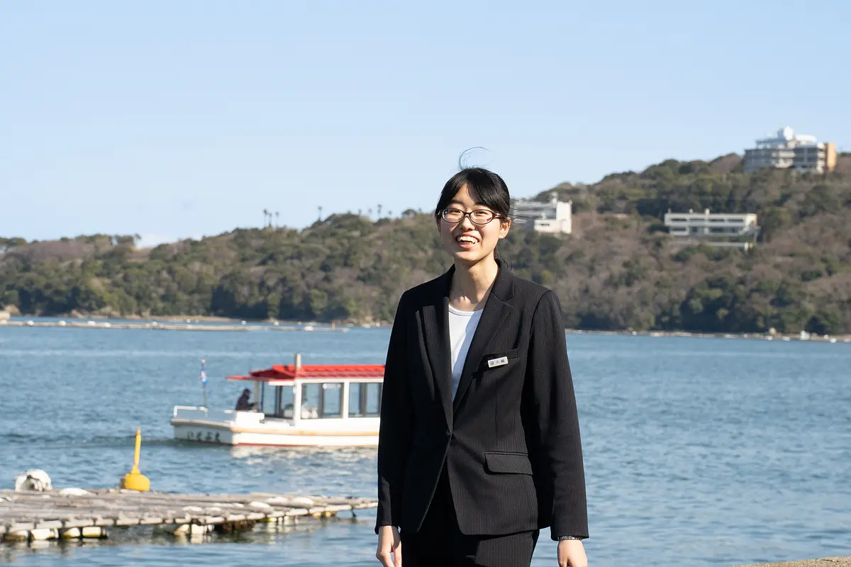 ミキモト真珠島と小﨑さん