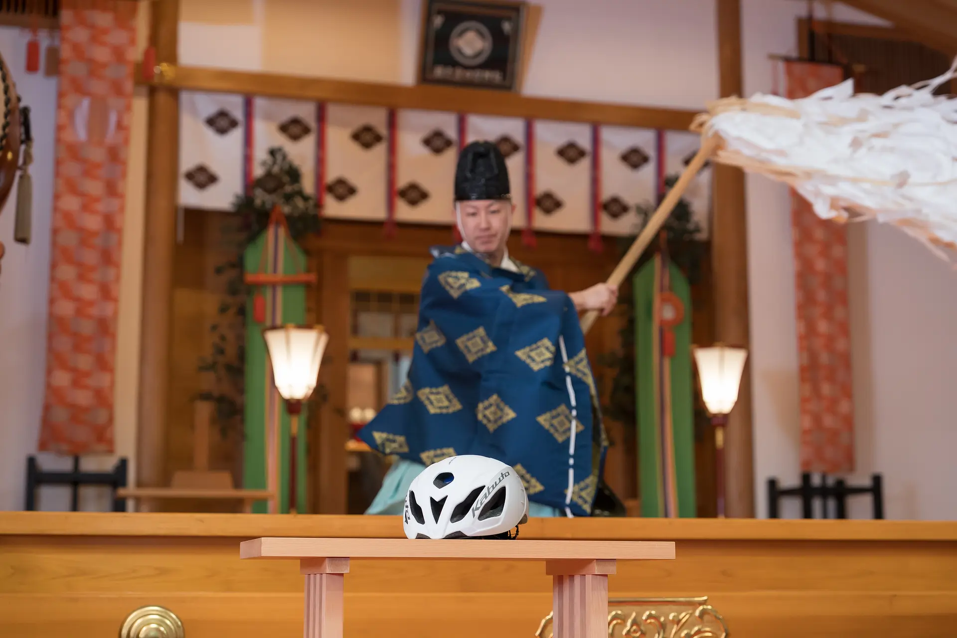頭之宮四方神社　ヘルメット型の御朱印