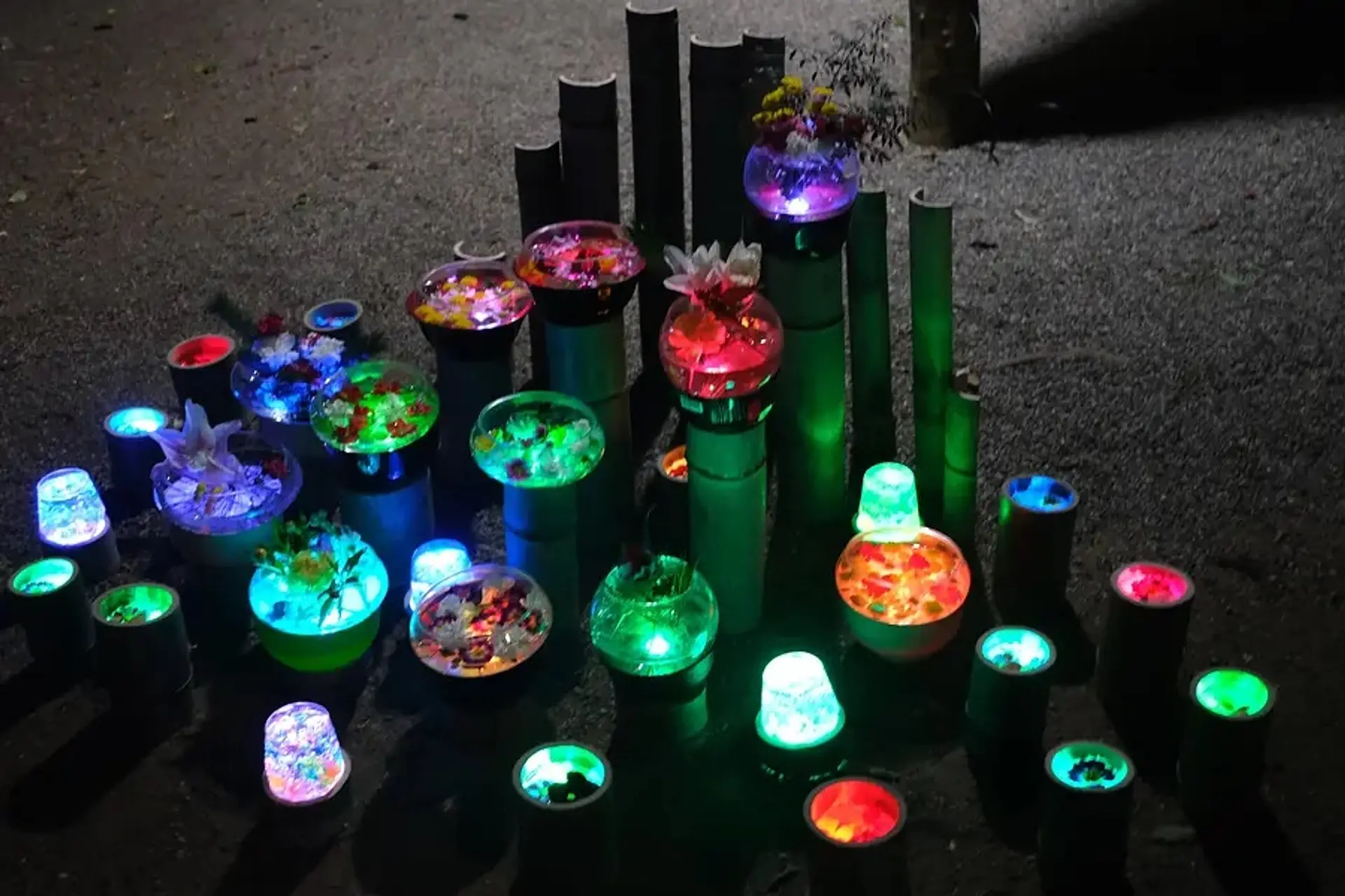 竹神社満月参り&月の市