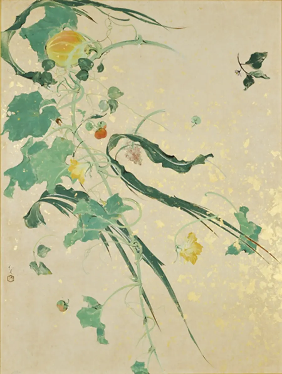《爆弾散華》　昭和20（1945）年　第17回青龍展 　大田区立龍子記念館蔵