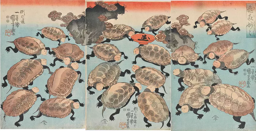 Kuniyoshi Utagawa《Kameki Myojo》