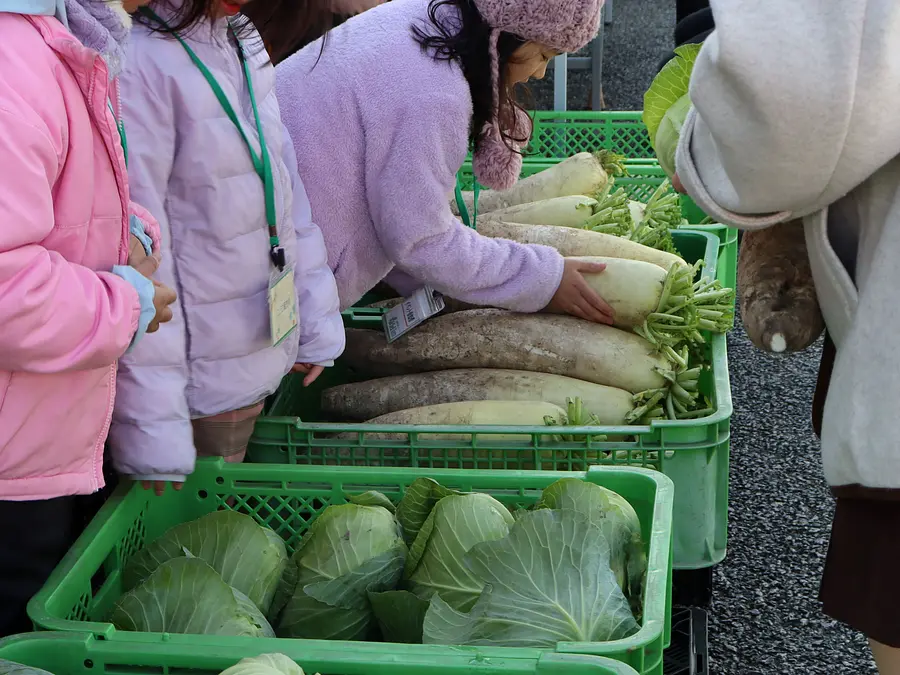 販売体験の様子