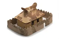 家形埴輪・囲形埴輪／上官塚古墳（熊本県上益城郡嘉島町）