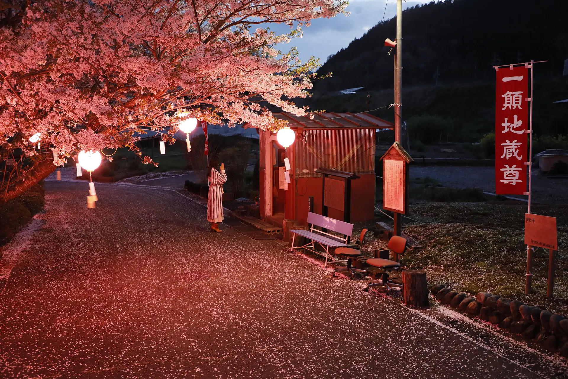 茶屋一願地蔵桜道