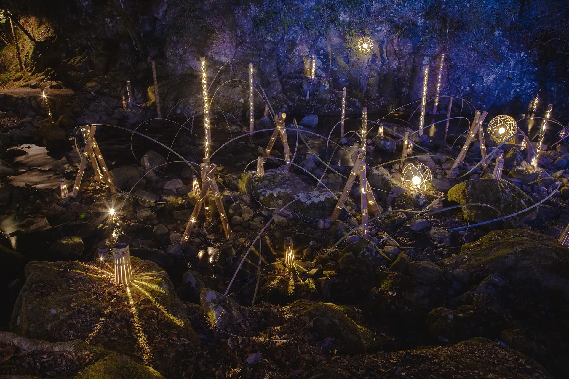 赤目四十八滝　幽玄の竹あかり012