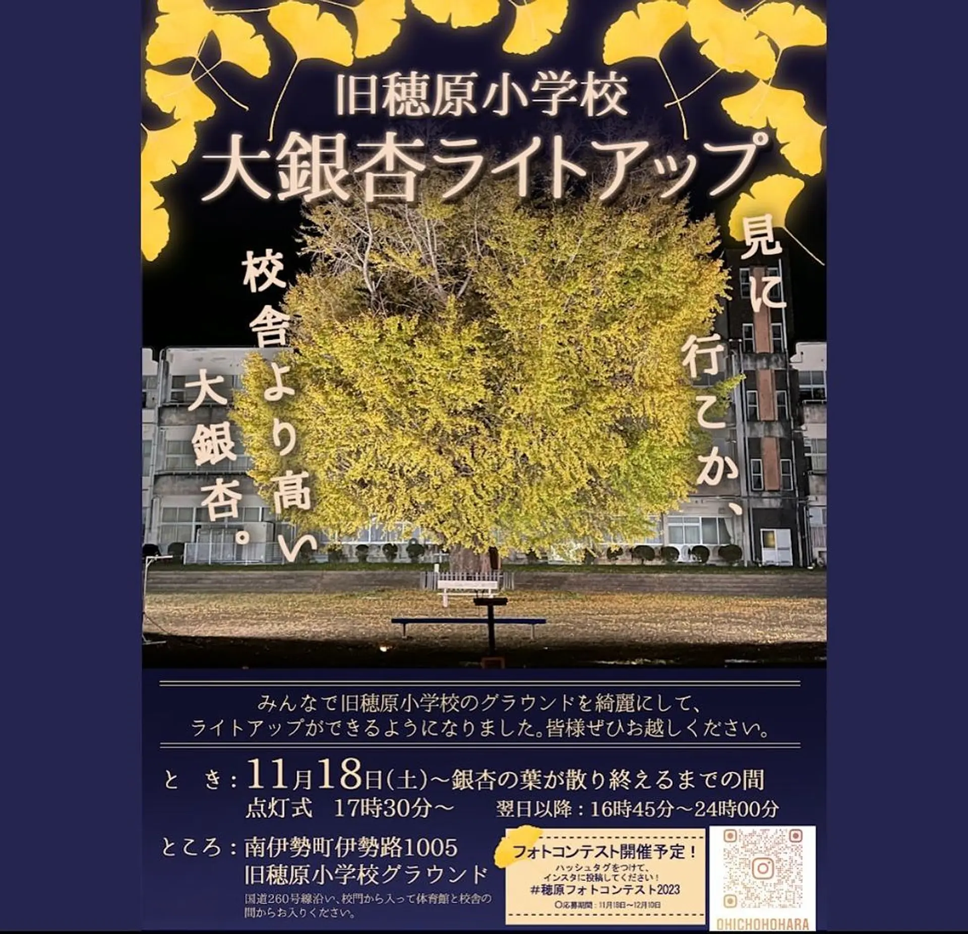 ライトアップ告知