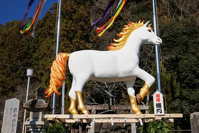 辰水神社ジャンボ干支（令和3年）