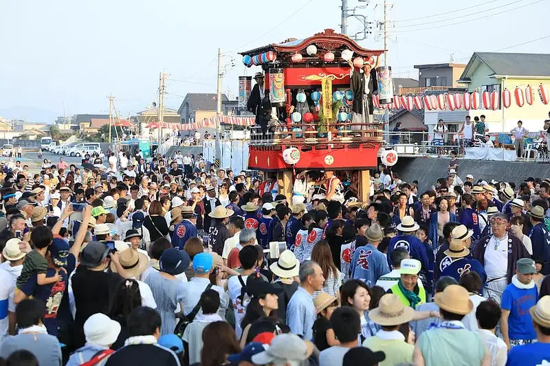 오도 기온 축제와 불꽃 놀이