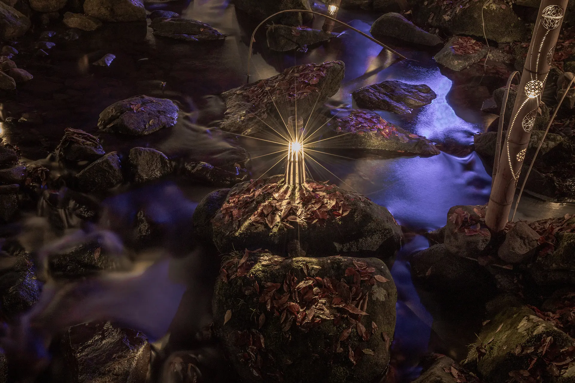 赤目四十八滝　幽玄の竹あかり⑬