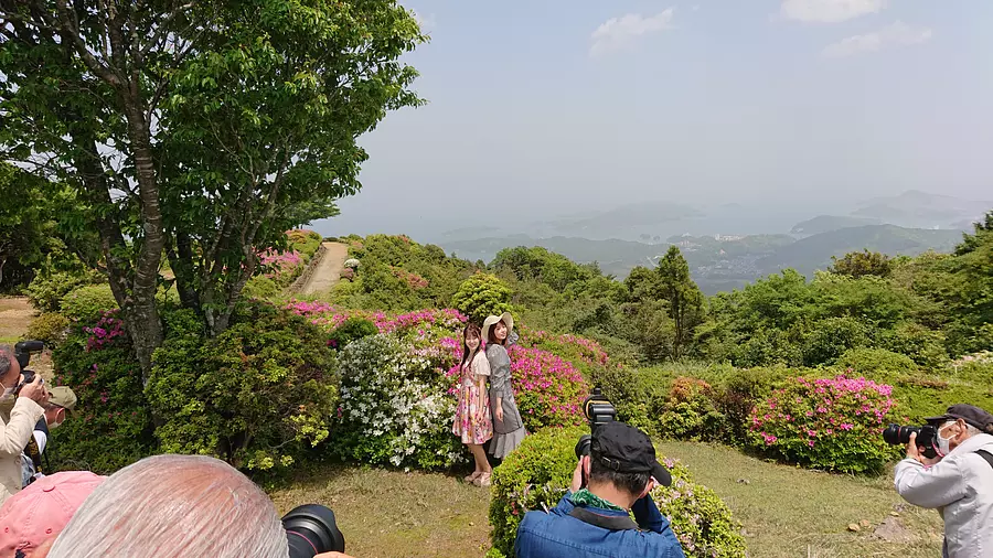 朝熊山春の撮影会