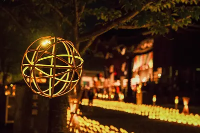 高田本山専修寺のライトアップ（1）