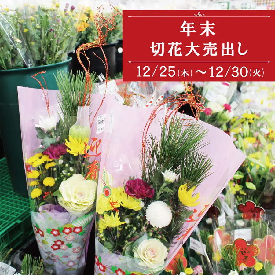 年末切花大売出し！