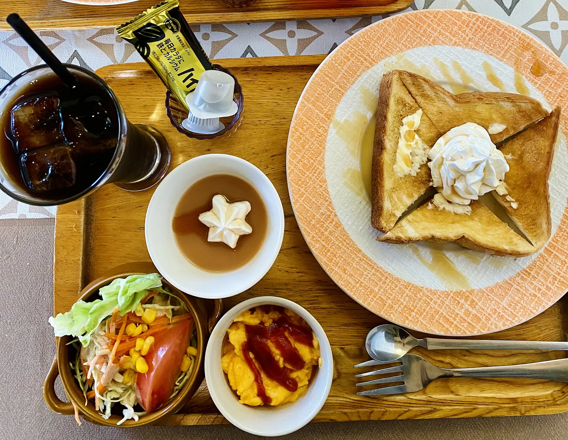 キャラメルモーニングセット