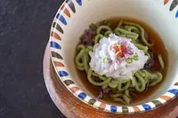 かぶせ茶の魚そうめん※コース内の一品として提供