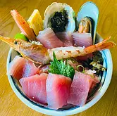 Bol de fruits de mer et marché Hamayaki Kaitaro « Tuna Bowl » et plus encore