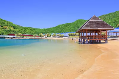 錦向井ヶ浜トロピカルガーデンは無料の海水浴場！見所や駐車場を紹介します