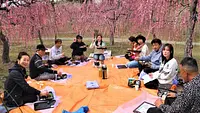 7.かざはやの里の絶景「梅の中で花見弁当食べながら」