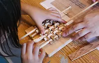 Let&#39;s make coasters using the traditional craft &quot;Kumiko&quot;!