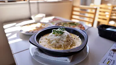 パスタスタジアムで迫力満点のホエイパスタを頂いてきました