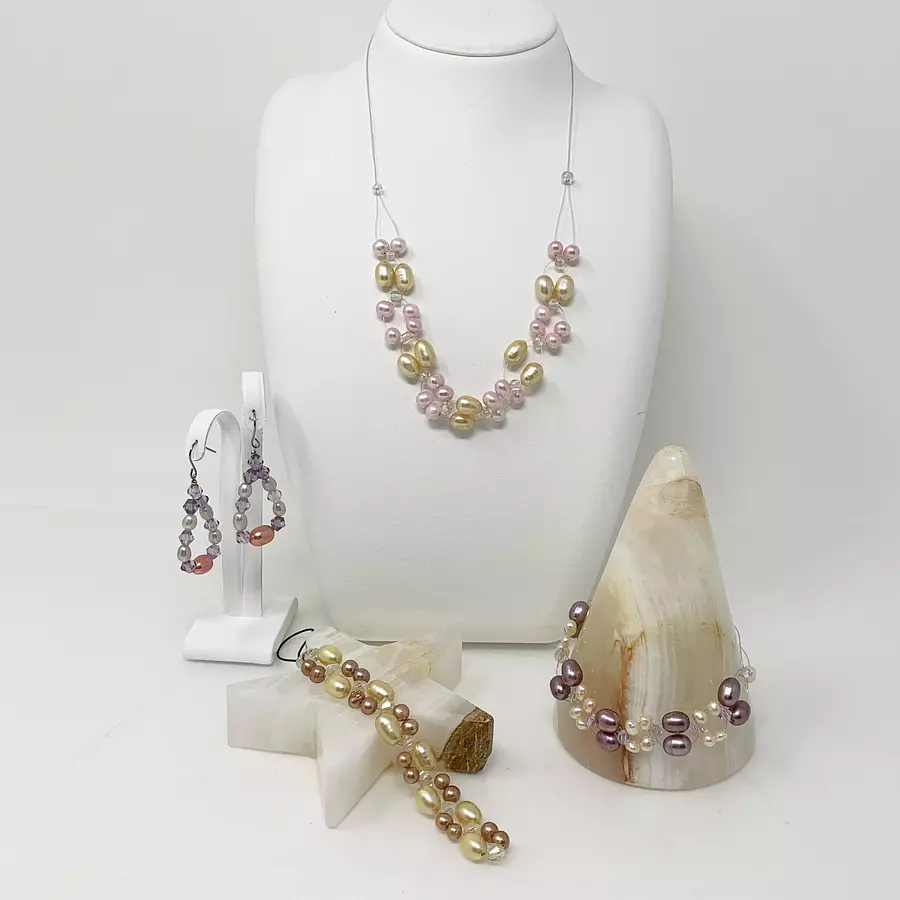 [Único en el mundo] Fabricación de accesorios originales con perlas de agua dulce