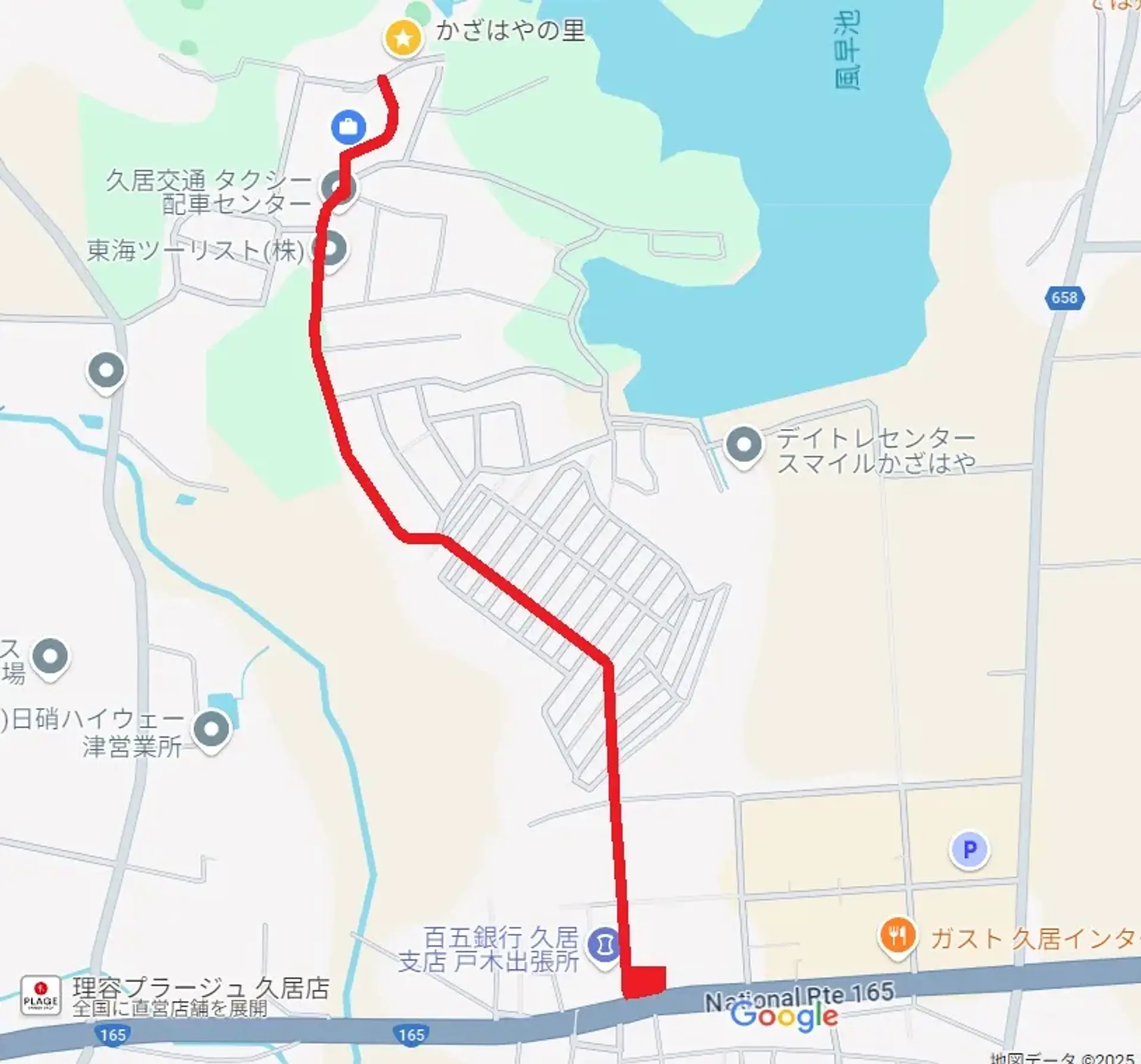 送迎バスの経路