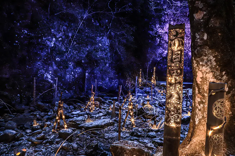 Cascades d'Akame 48 - Lumières subtiles en bambou ⑮