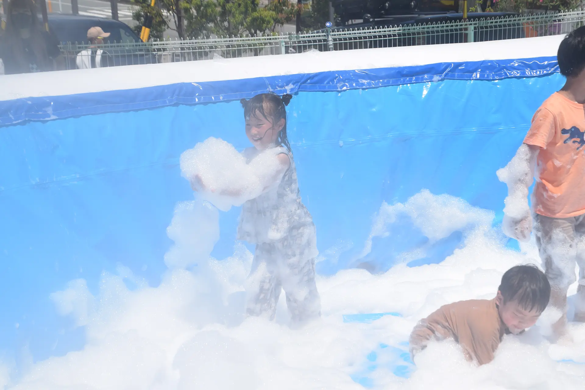 ふわふわで気持ちよい泡です