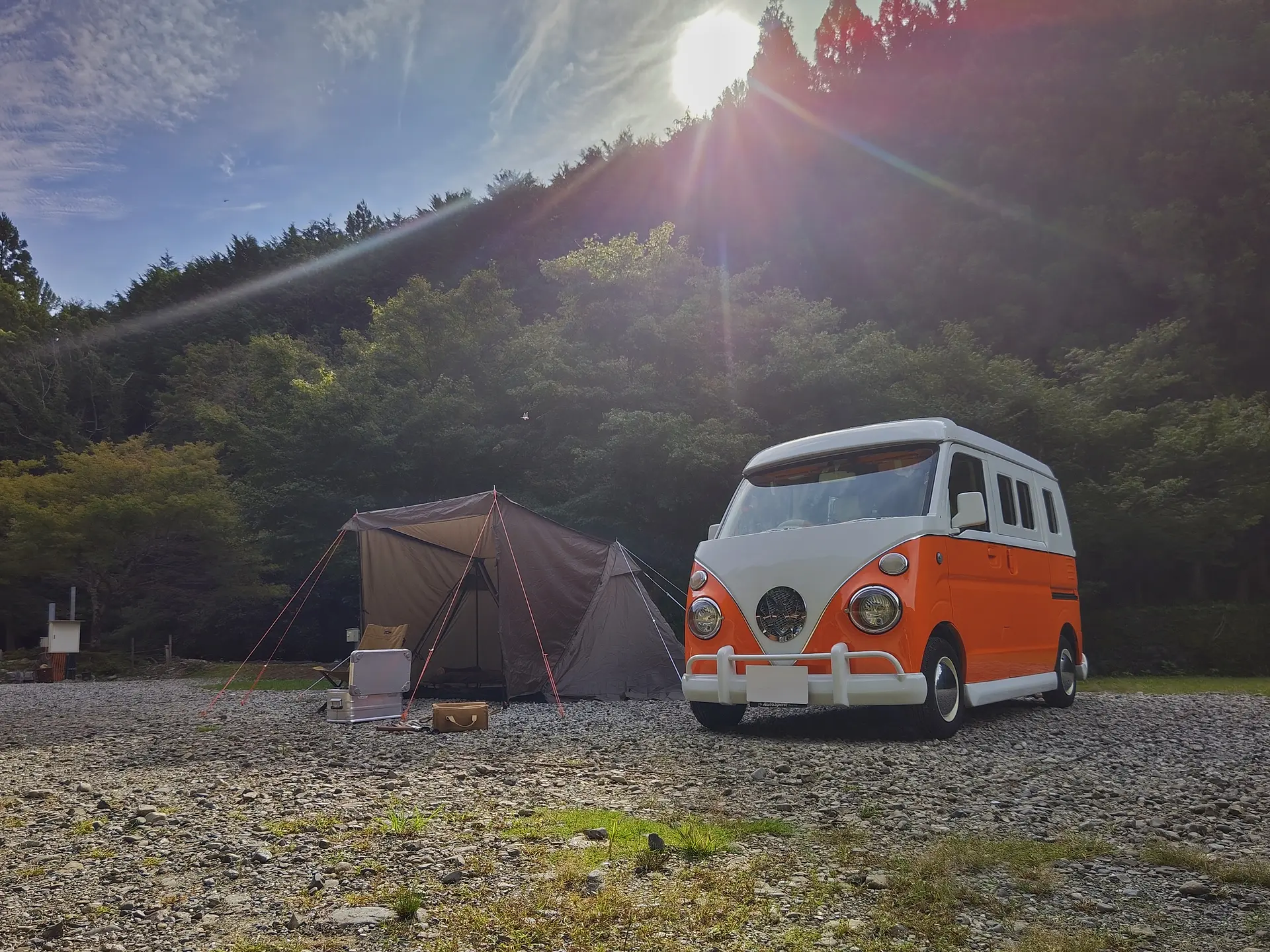 私はサイトDにてキャンプさせて頂きました