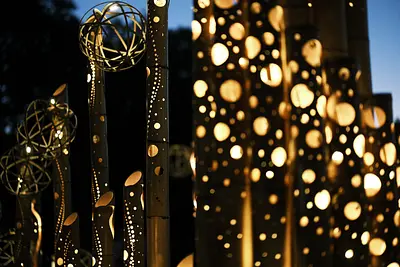 亀山灯おどりの竹あかり（1）