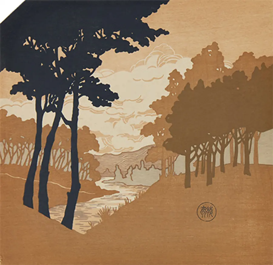 団扇絵「影」伊藤綾春