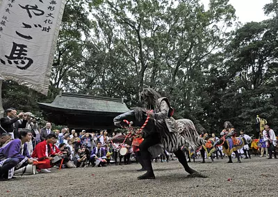 津まつり：しゃご馬（郷土芸能）