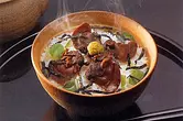 Stir-fried clams and Matsusaka beef stew