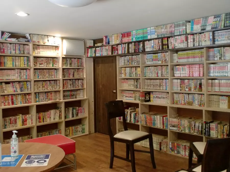 Centre de la bibliothèque de mangas
