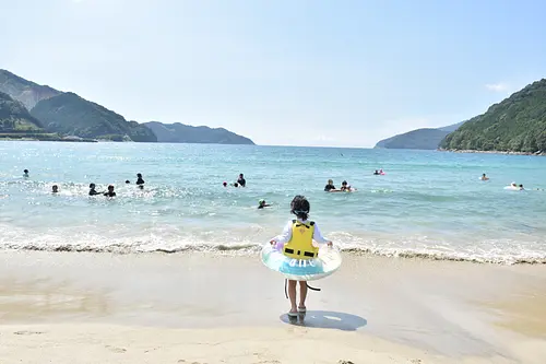 三木里ビーチの様子