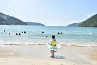 三木里ビーチの様子