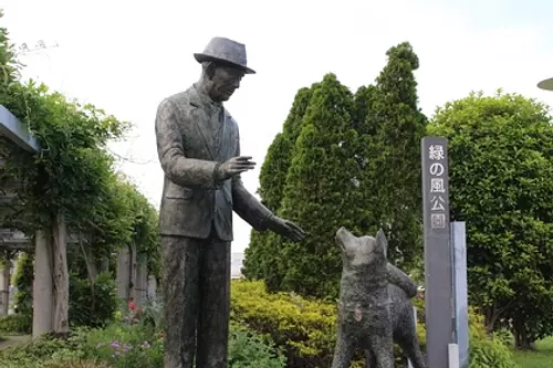 Statue de chien fidèle Hachiko