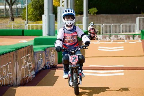 New bike attraction at SuzukaCircuit! Moto Fighter, Acro Bike, Kids Bike, and Pinky Bike tickle children&#39;s spirit of challenge!