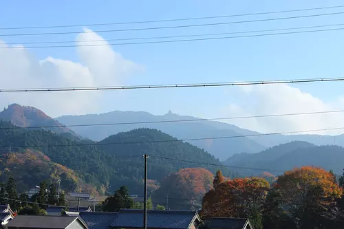 大山田地区的笠取山