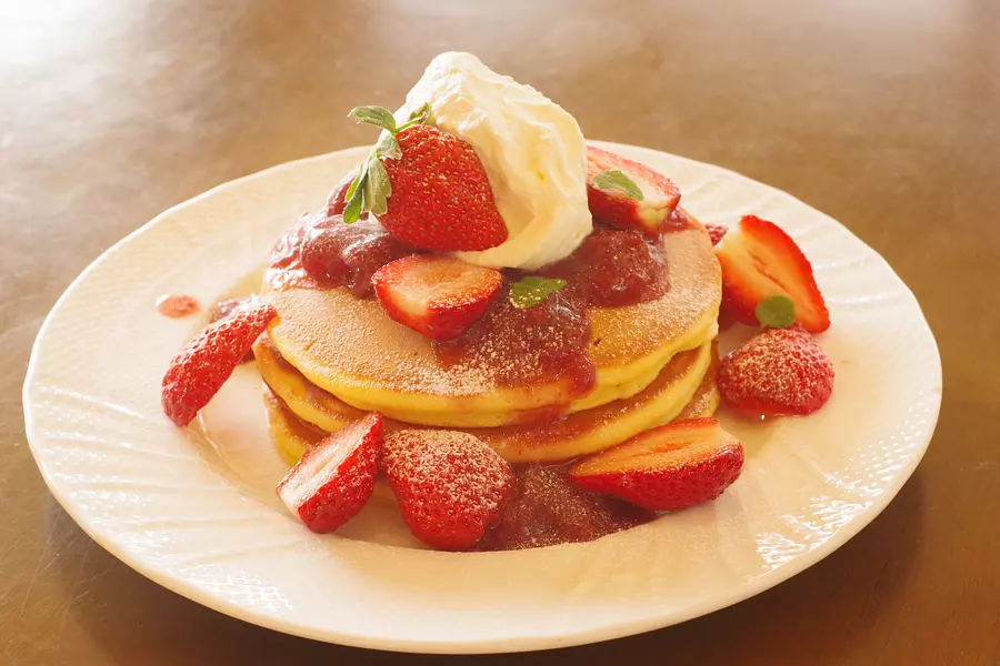 いちごの季節にはいちごメニューも登場