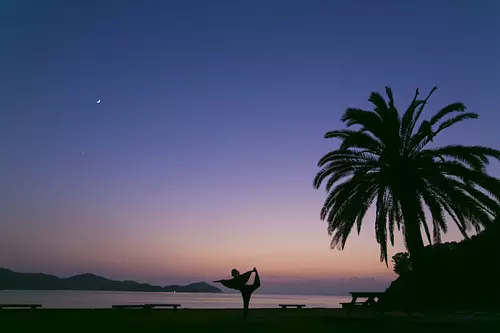 sunset yoga