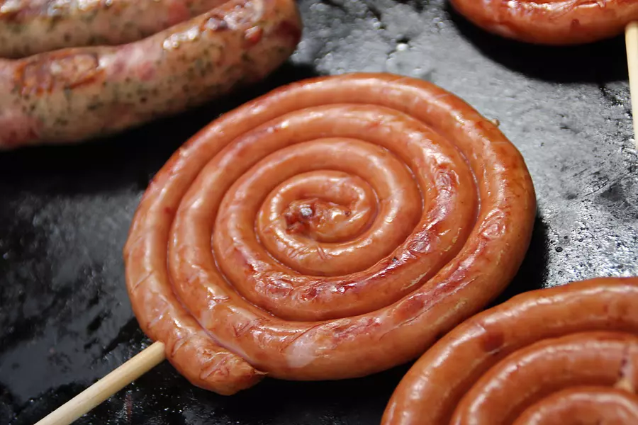 子供が大好きなぐるぐるウインナーも