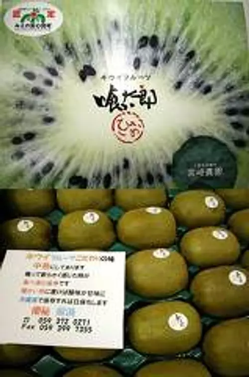 Kiwi et courge amère de la ferme Miyazaki certifiés comme ingrédients sans danger pour Mie