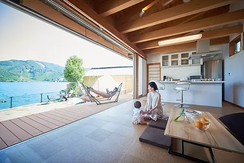 Une auberge en bord de mer où l&#39;on peut louer une maison entière, Kyuraku Tsuraku