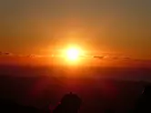 伊勢志摩スカイライン　朝熊山頂展望台からの初日の出遙拝